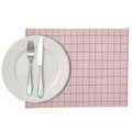 Imperial Rectangle Pink Vinyl Woven Placemat - 16" x 12" - 6 count box