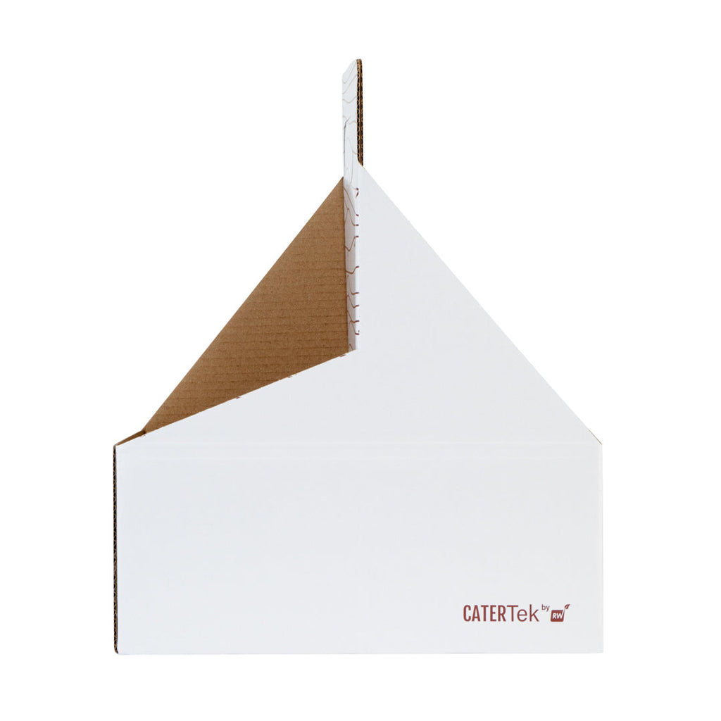 Bio Tek Cater Tek White and Brown Paper Drink Carrier - Holds 2 - 9" x 4 1/2" x 4" - 100 count box