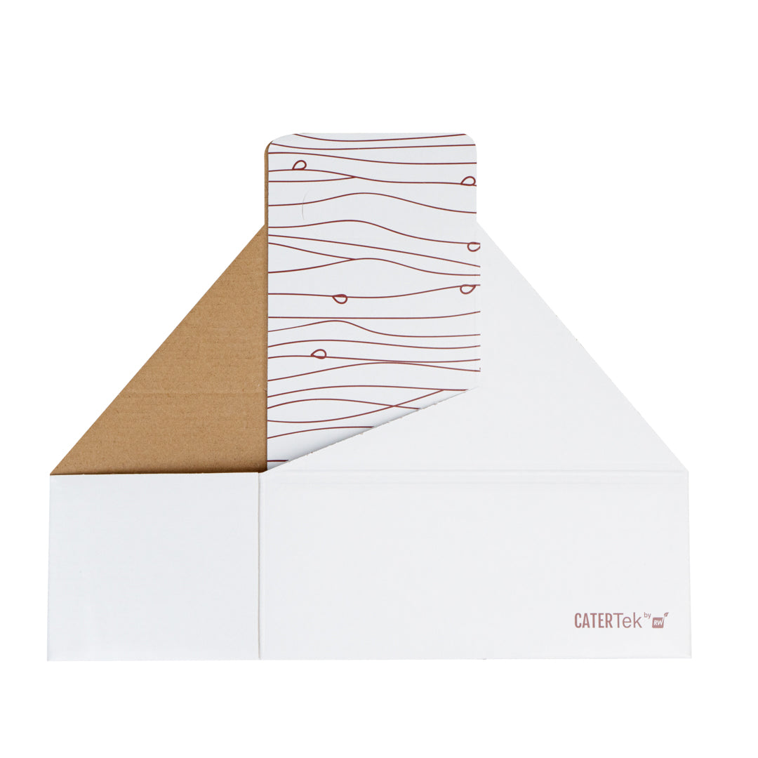 Bio Tek Cater Tek White and Brown Paper Drink Carrier - Holds 2 - 9" x 4 1/2" x 4" - 100 count box