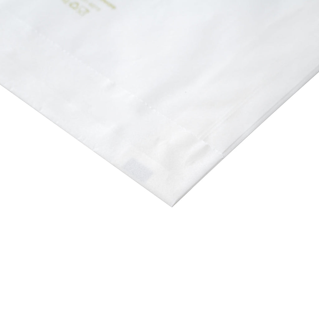 Bag Tek White Paper Sandwich / Snack Bag - Silicone-Coated - 7" x 2" x 9" - 100 count box