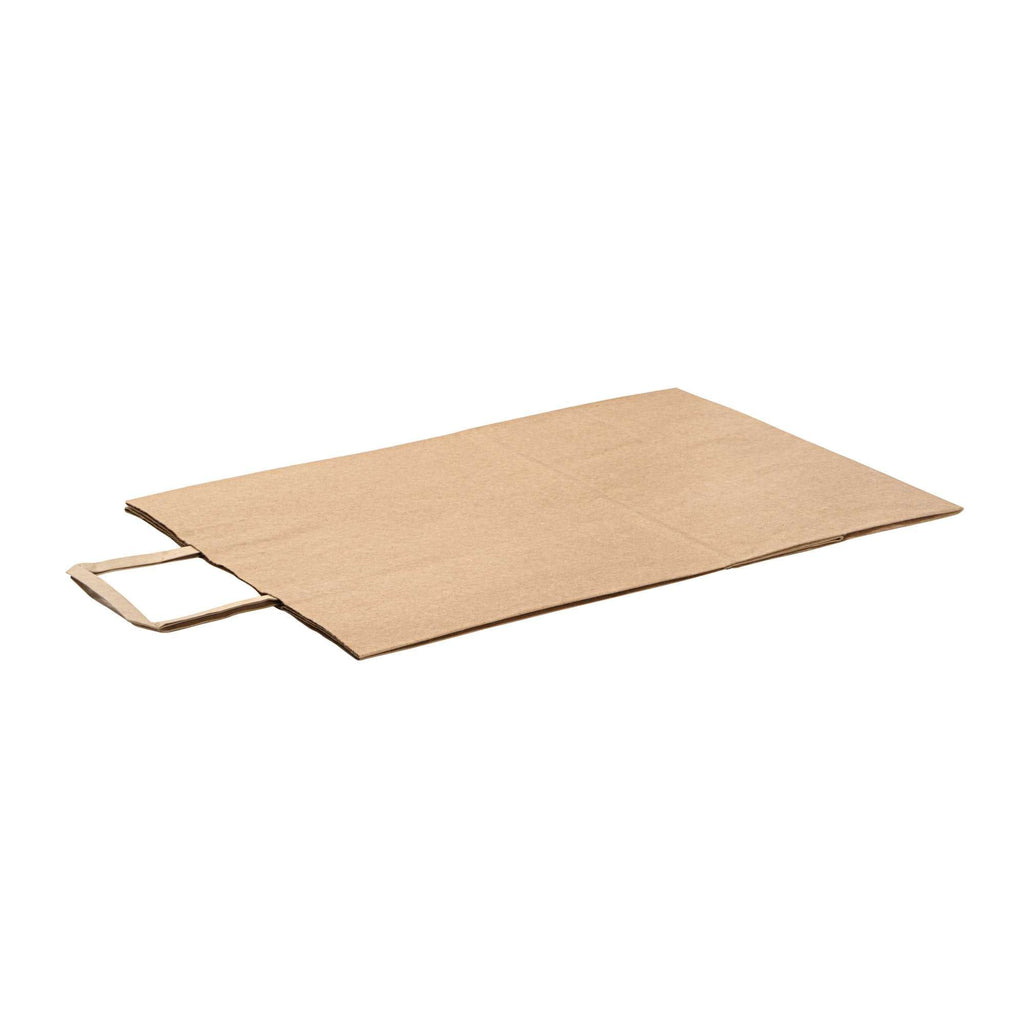 Bag Tek Kraft Paper Retail Bag - with Handles - 12" x 7" x 17" - 20 count box