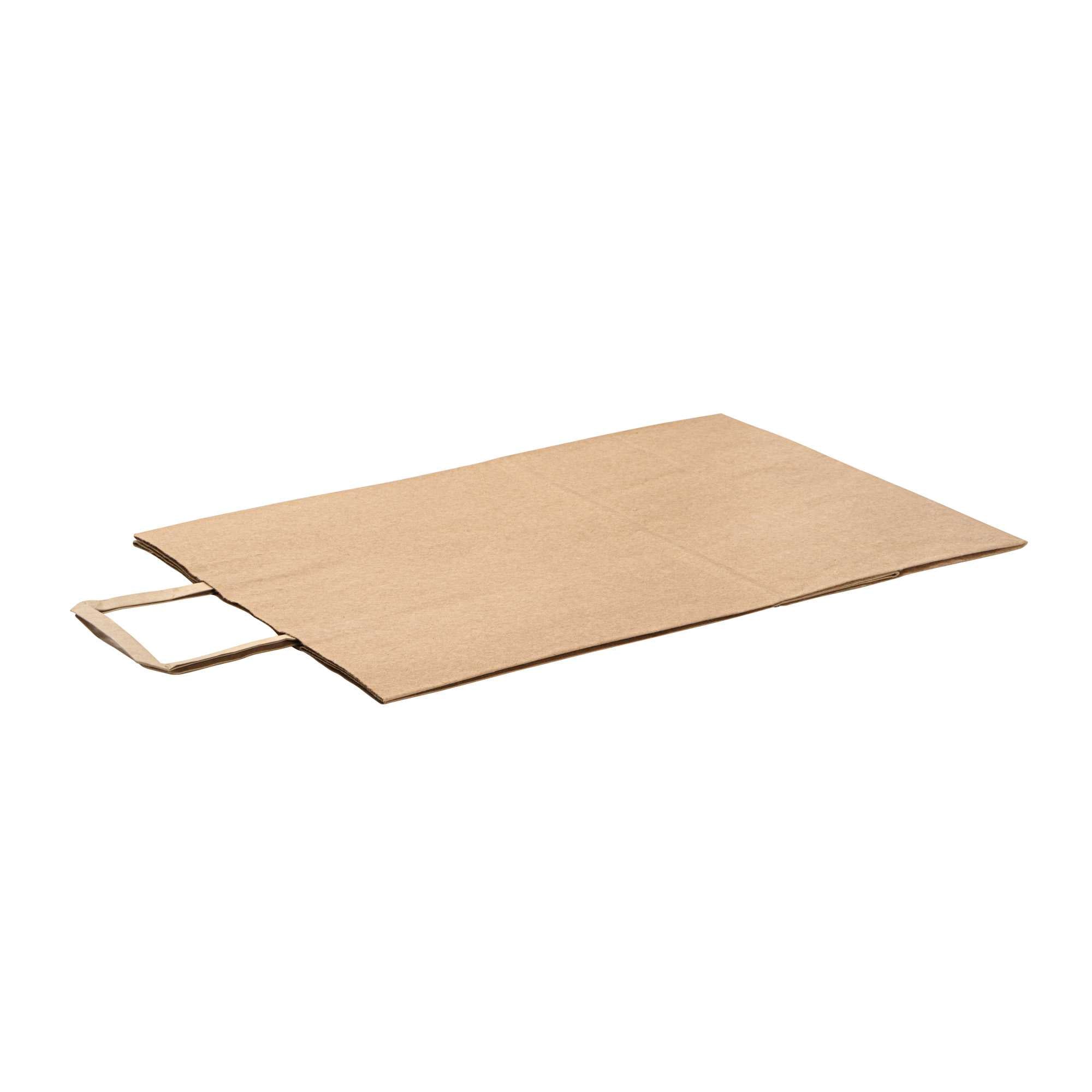 Bag Tek Kraft Paper Retail Bag - with Handles - 12" x 7" x 17" - 20 count box