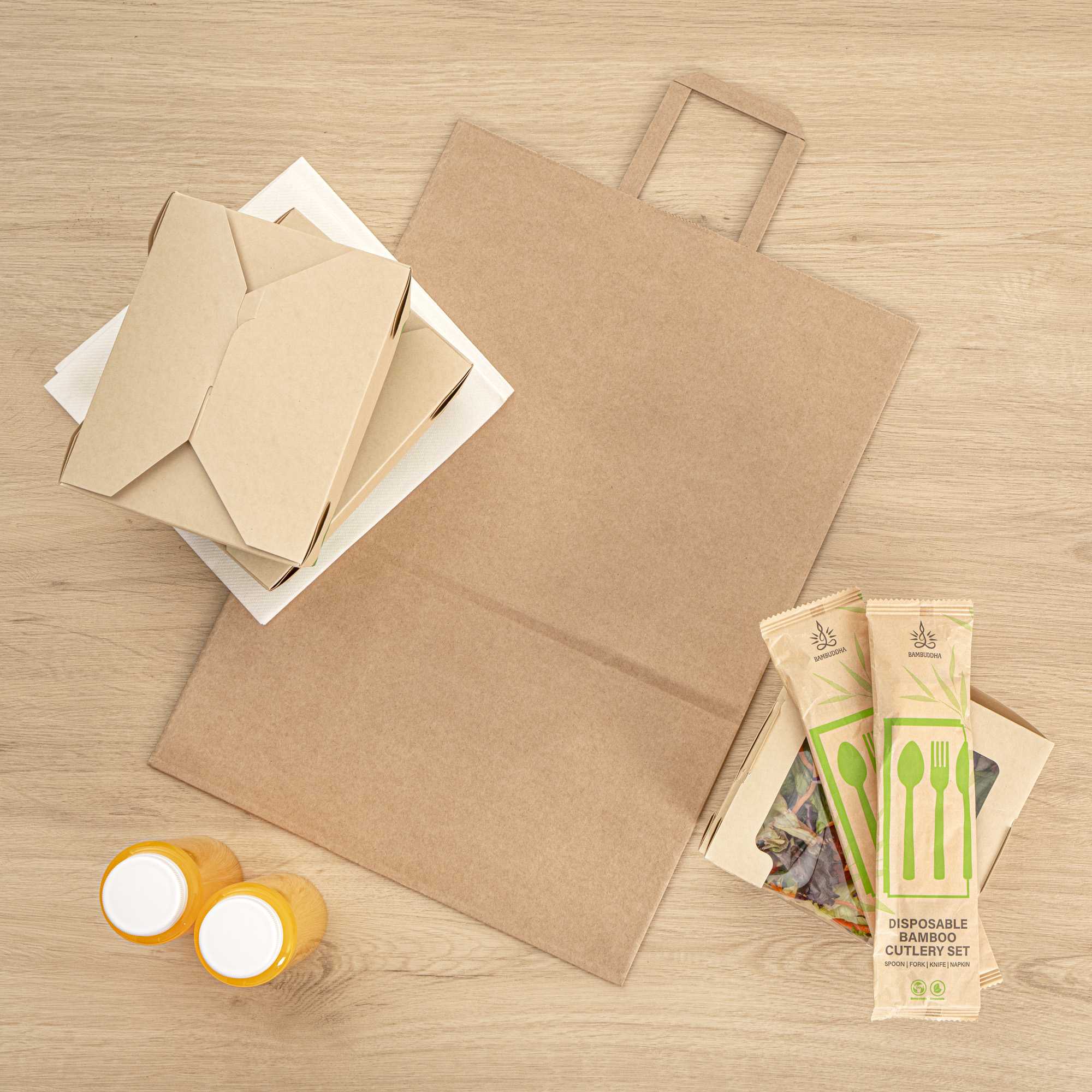 Bag Tek Kraft Paper Retail Bag - with Handles - 12" x 7" x 17" - 20 count box