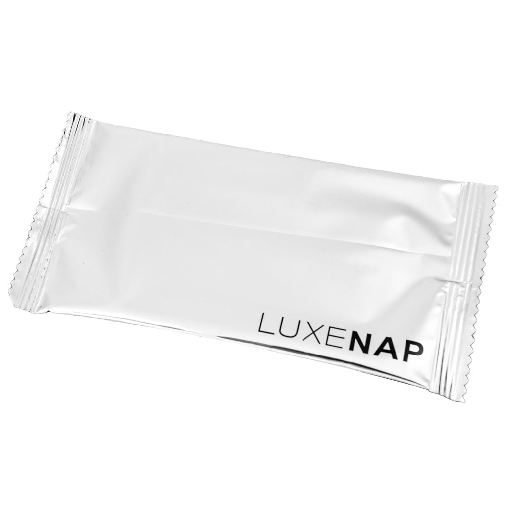 Luxenap White Moist Towelette - Aloe-Scented, Alcohol Free - 5 1/4" x 2 1/2" - 100 count box