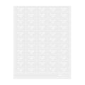 Label Tek Plastic Chocolate Milk Label - Clear with White Font, Water-Resistant - 2" x 1" - 100 count box