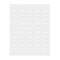 Label Tek Plastic Cranberry Label - Clear with White Font, Water-Resistant - 2" x 1" - 100 count box