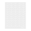 Label Tek Plastic Unsweetened Tea Label - Clear with White Font, Water-Resistant - 2" x 1" - 100 count box