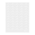 Label Tek Plastic Iced Cappuccino Label - Clear with White Font, Water-Resistant - 2" x 1" - 100 count box
