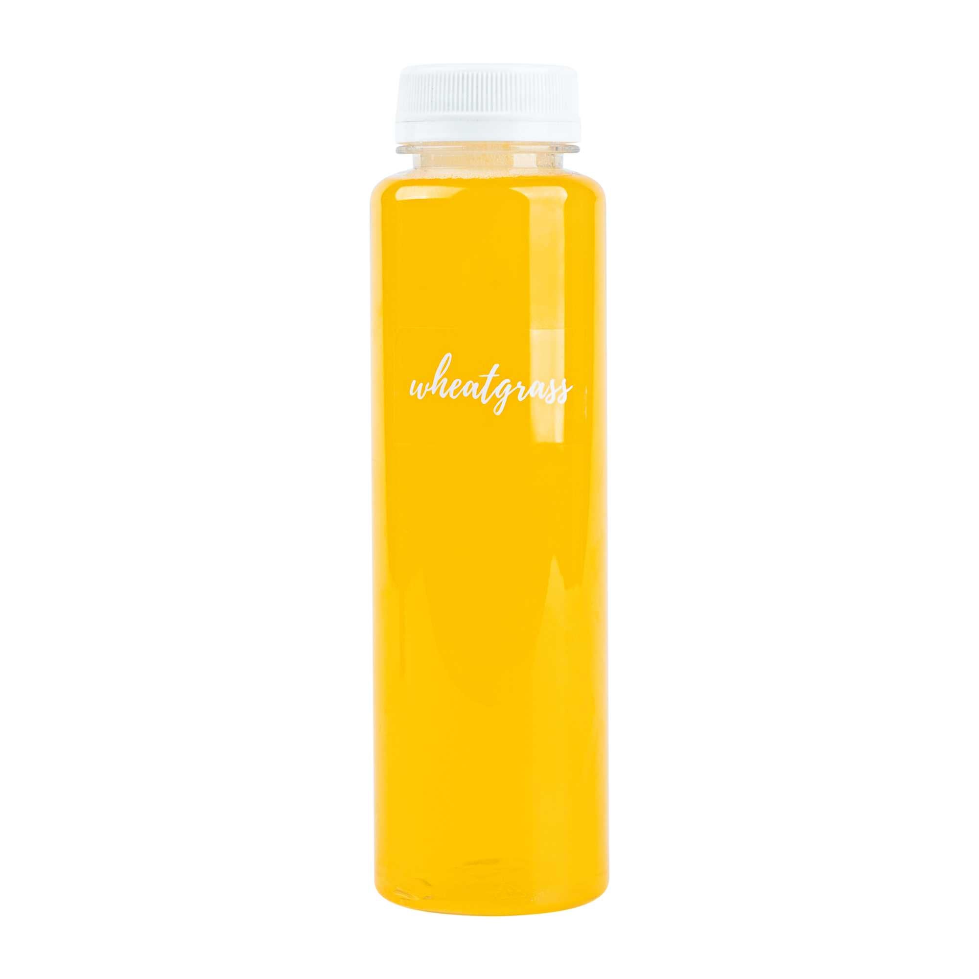 Label Tek Plastic Wheatgrass Label - Clear with White Font, Water-Resistant - 2" x 1" - 100 count box