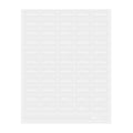 Label Tek Plastic Cold Brew Label - Clear with White Font, Water-Resistant - 2" x 1" - 100 count box