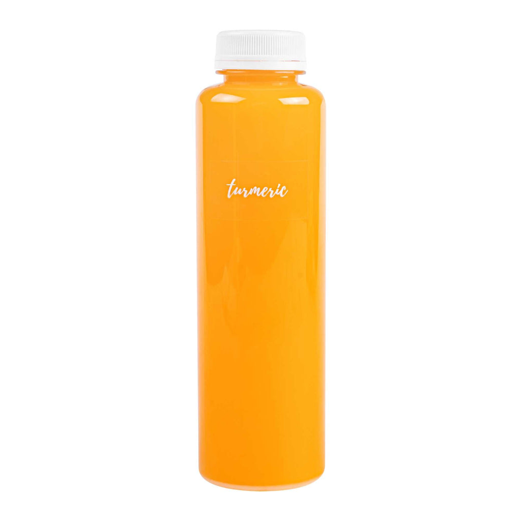 Label Tek Plastic Turmeric Label - Clear with White Font, Water-Resistant - 2" x 1" - 100 count box