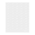 Label Tek Plastic Green Label - Clear with White Font, Water-Resistant - 2" x 1" - 100 count box