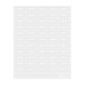 Label Tek Plastic Organic Label - Clear with White Font, Water-Resistant - 2" x 1" - 100 count box
