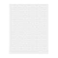 Label Tek Plastic Shake Well Label - Clear with White Font, Water-Resistant - 2" x 1" - 100 count box