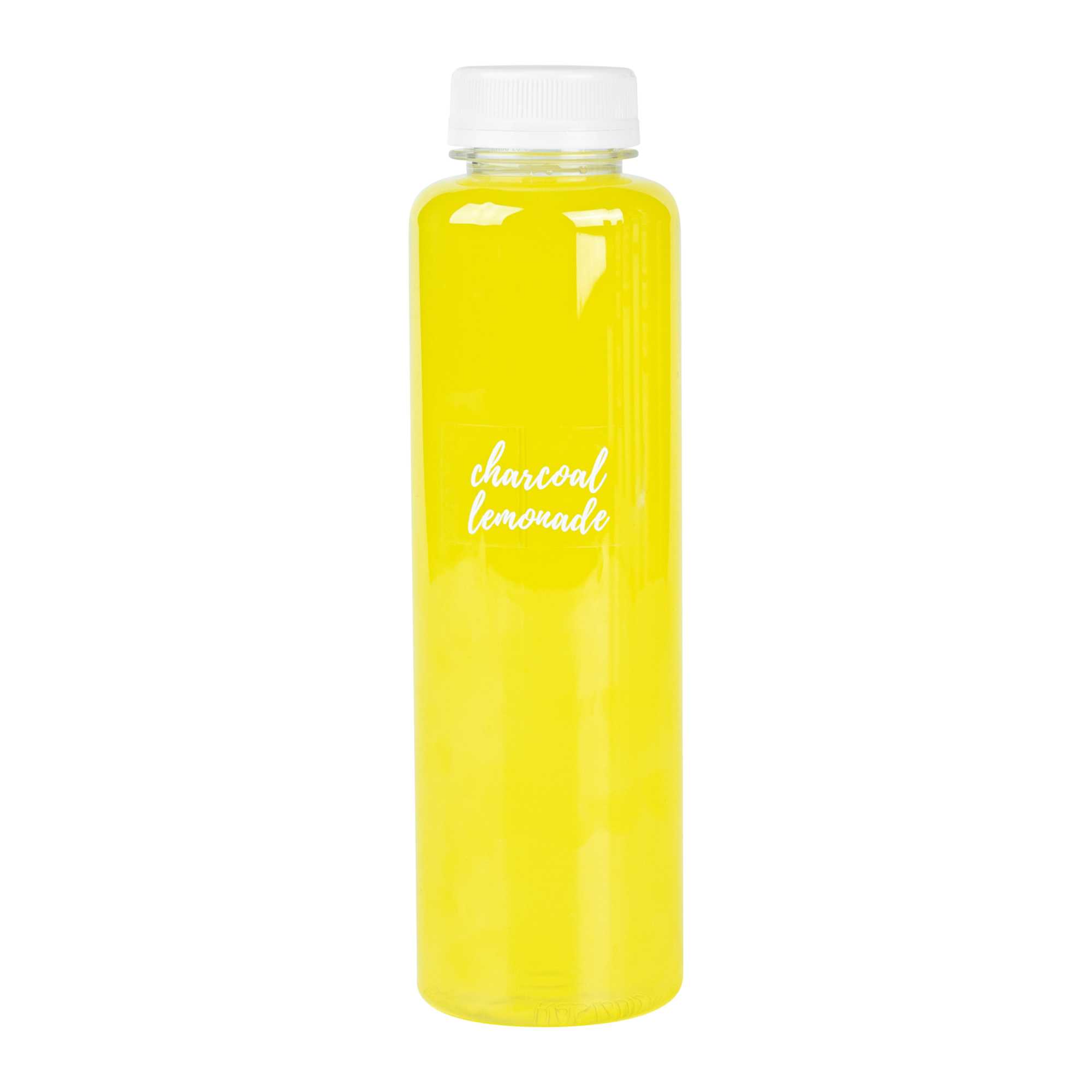 Label Tek Plastic Charcoal Lemonade - Clear with White Font, Water-Resistant - 2" x 1" - 100 count box