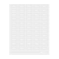 Label Tek Plastic Enjoy Label - Clear with White Font, Water-Resistant - 2" x 1" - 100 count box