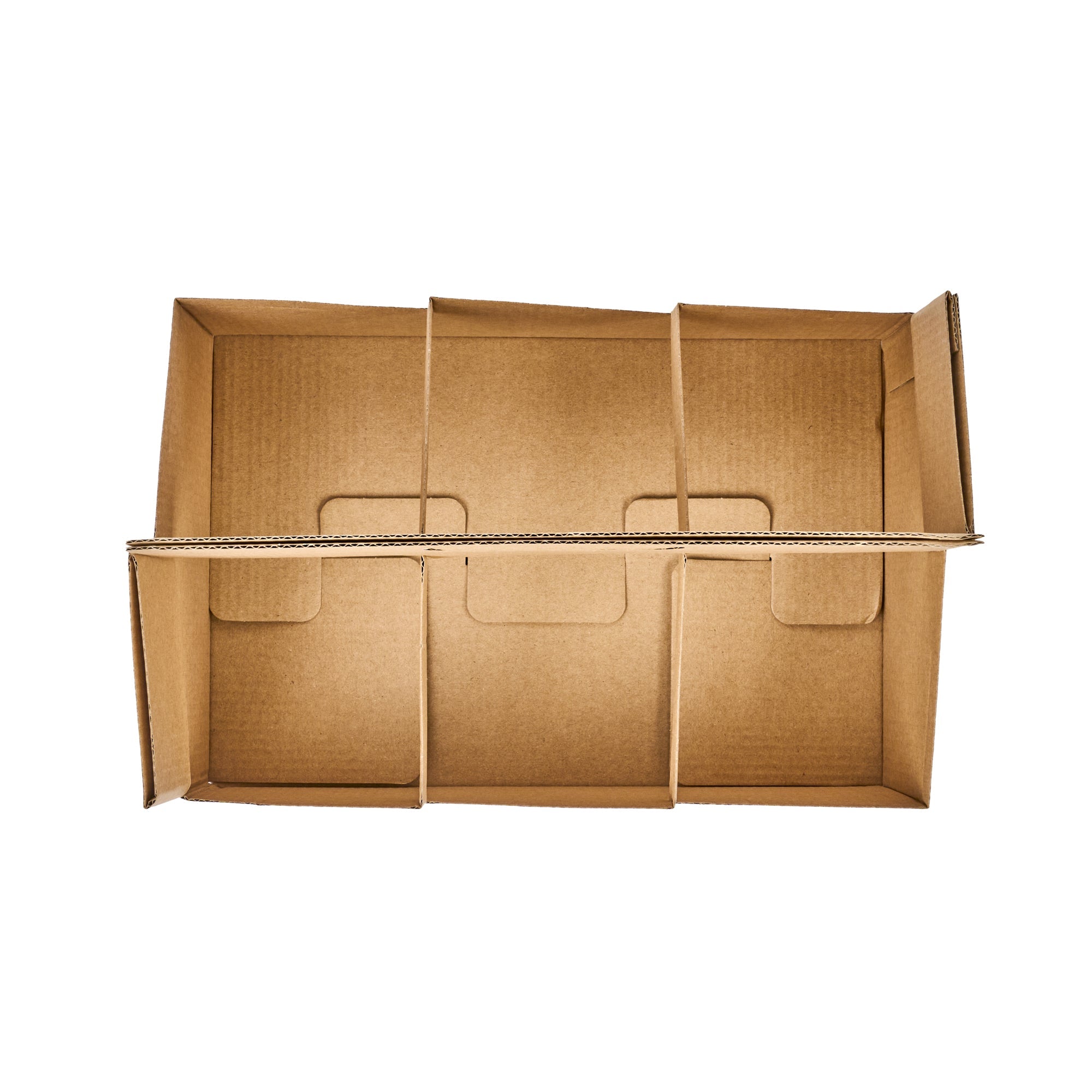Restpresso Kraft Paper Altalena Drink Carrier - Fits 6 Cups - 11 3/4" x 7 3/4" x 9 1/2" - 100 count box