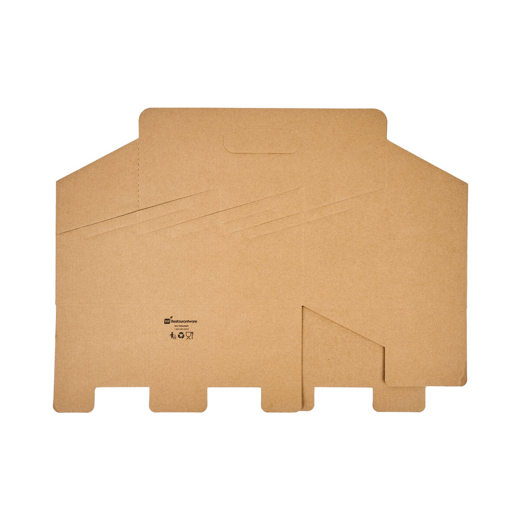 Restpresso Kraft Paper Altalena Drink Carrier - Fits 6 Cups - 11 3/4" x 7 3/4" x 9 1/2" - 100 count box