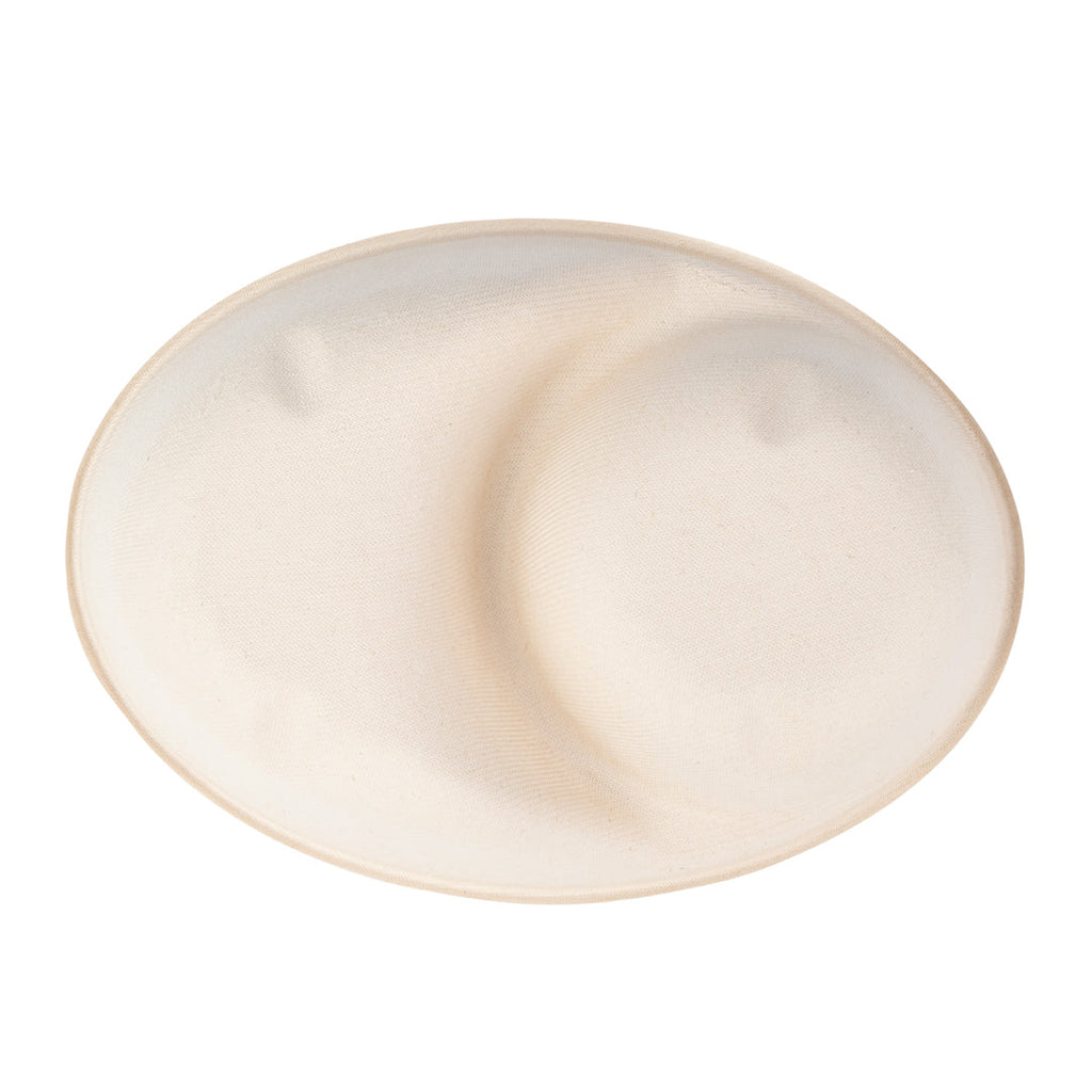 Pulp Tek 21 oz Oval Natural Sugarcane / Bagasse Catering Bowl - 2-Compartment - 9 1/4" x 6 1/2" x 1 1/2" - 100 count box