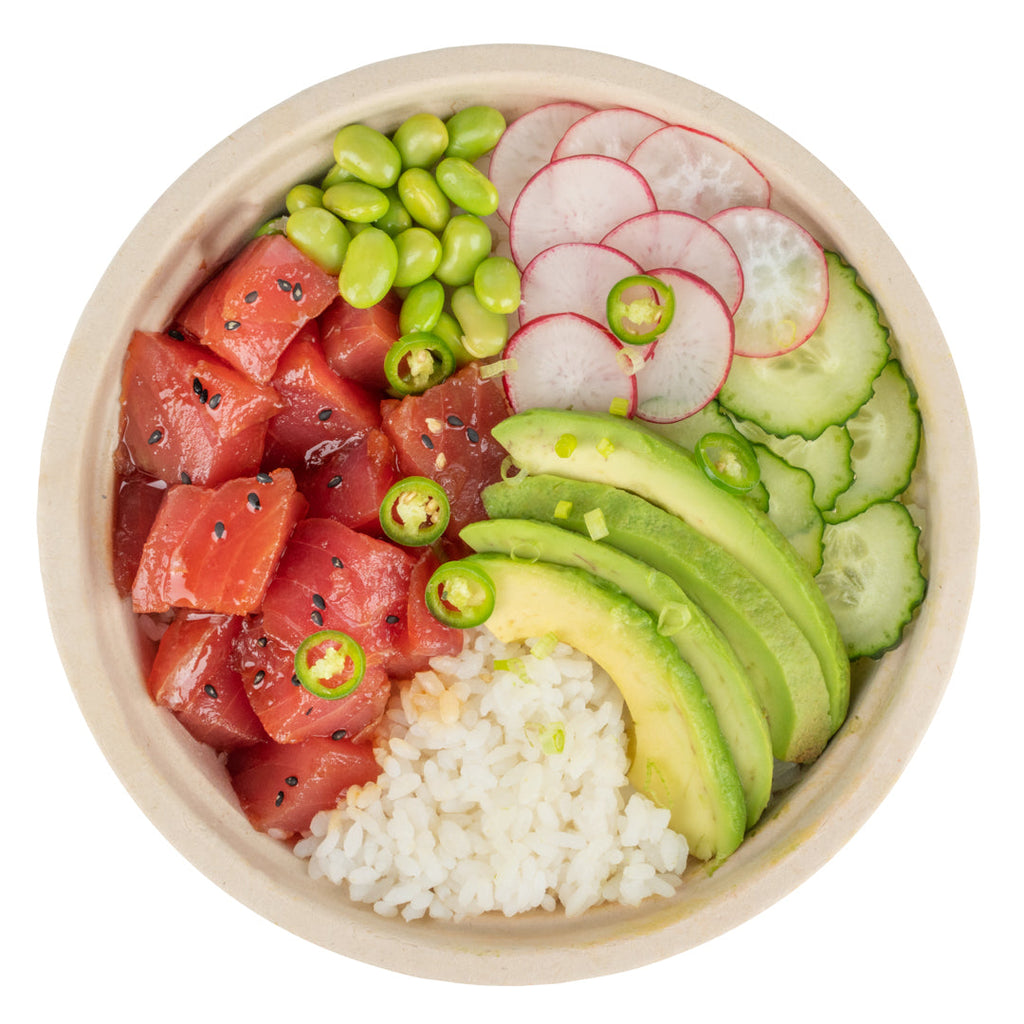 Pulp Tek 36 oz Round Natural Sugarcane / Bagasse Deco Bowl - 7" x 7" x 3 1/4" - 100 count box