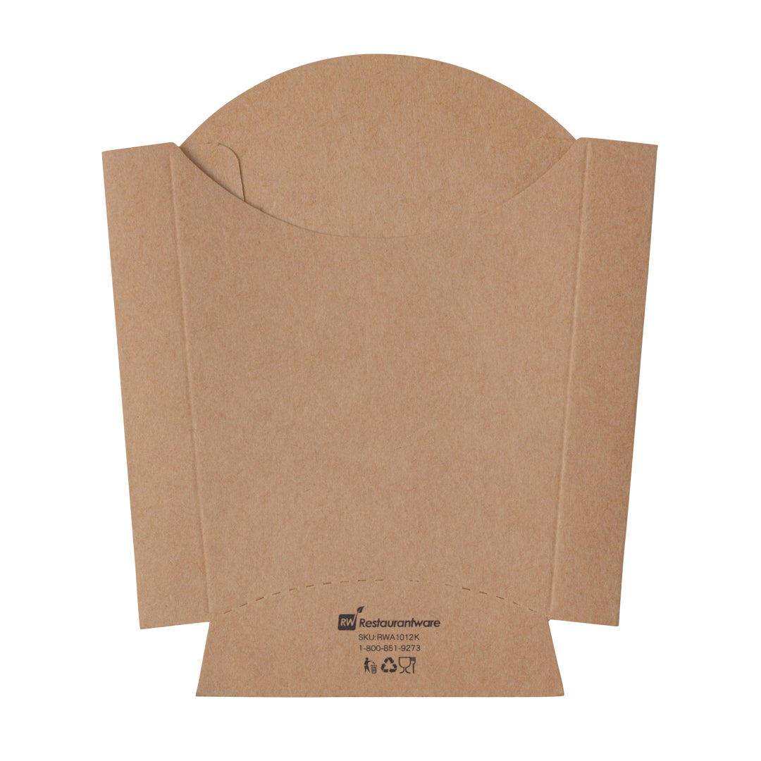 Bio Tek 2 oz Kraft Paper Fry Cup / Snack Container - 4" x 2 3/4" x 3 1/2" - 100 count box