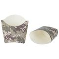 Bio Tek 3 oz Camouflage Paper Fry Cup / Snack Container - 4 1/2" x 3 1/4" x 3 3/4" - 100 count box