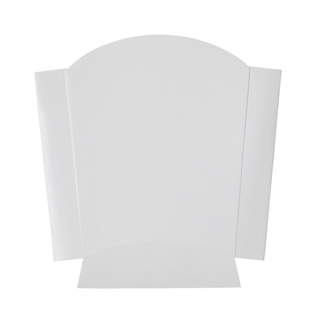 Bio Tek 3 oz White Paper Fry Cup / Snack Container - 4 1/2" x 3 1/4" x 3 3/4" - 100 count box