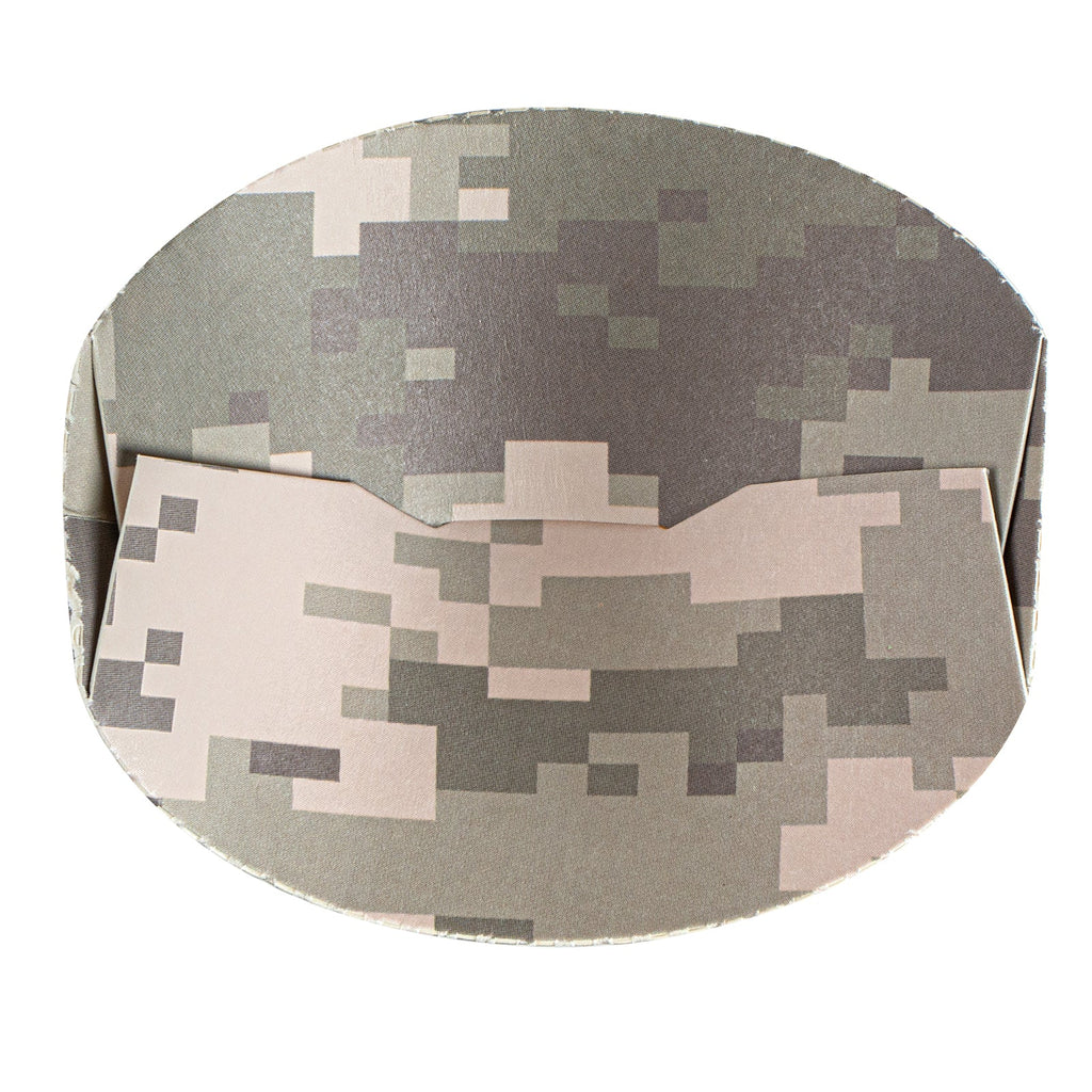 Bio Tek 16 oz Round Camouflage Paper To Go Fry Cup - 3 1/4" x 3 1/4" x 4 1/4" - 100 count box