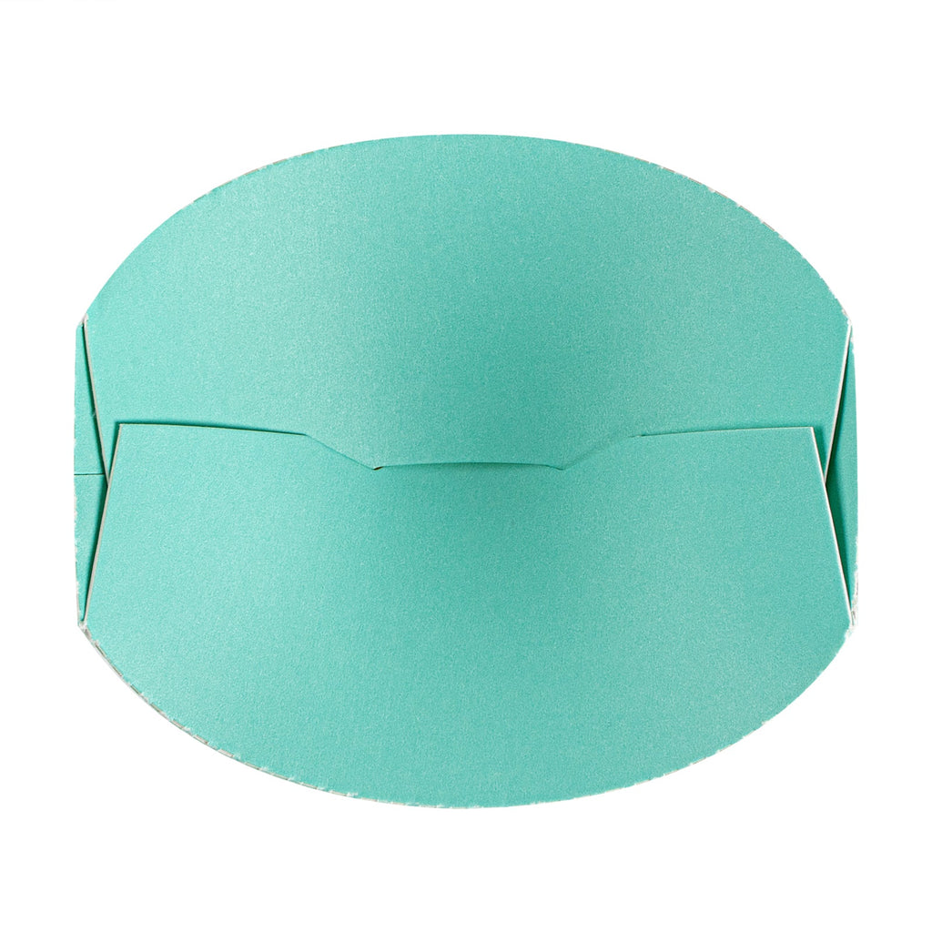 Bio Tek 16 oz Round Turquoise Paper To Go Fry Cup - 3 1/4" x 3 1/4" x 4 1/4" - 100 count box