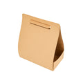 Bio Tek Kraft Paper To Go Lunch / Drink Carrier - with Handle - 8 3/4" x 4 1/4" x 8" - 100 count box