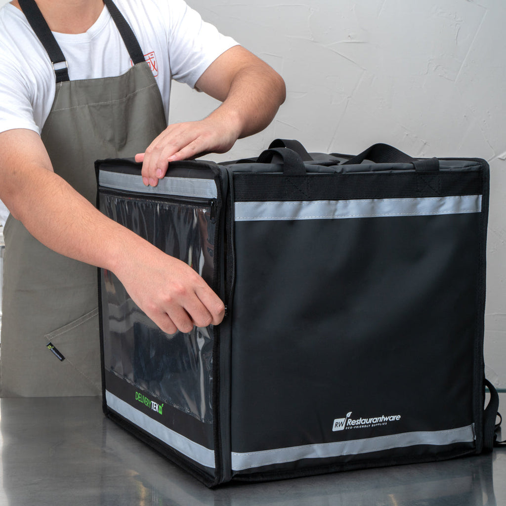 Cater Tek Black Insulated Food Delivery / Catering Bag - with Removable Insert - 17 3/4" - 1 count box