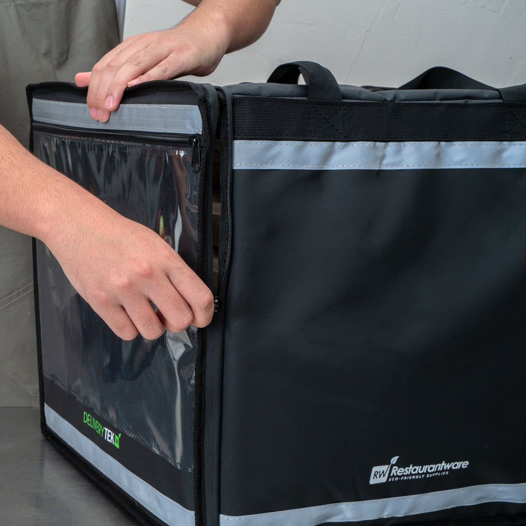 Cater Tek Black Insulated Food Delivery / Catering Bag - with Removable Insert - 17 3/4" - 1 count box