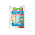 Restpresso 12 oz Tangerine Orange Paper Ripple Wall Coffee Cup - with White Lid - 3 1/2" x 3 1/2" x 5" - 200 count box