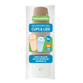 Restpresso 8 oz Kraft Paper Ripple Wall Coffee Cup - with White Lid - 3 1/2" x 3 1/2" x 4" - 20 count box