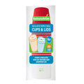 Restpresso 8 oz Red Paper Ripple Wall Coffee Cup - with White Lid - 3 1/2" x 3 1/2" x 4" - 20 count box