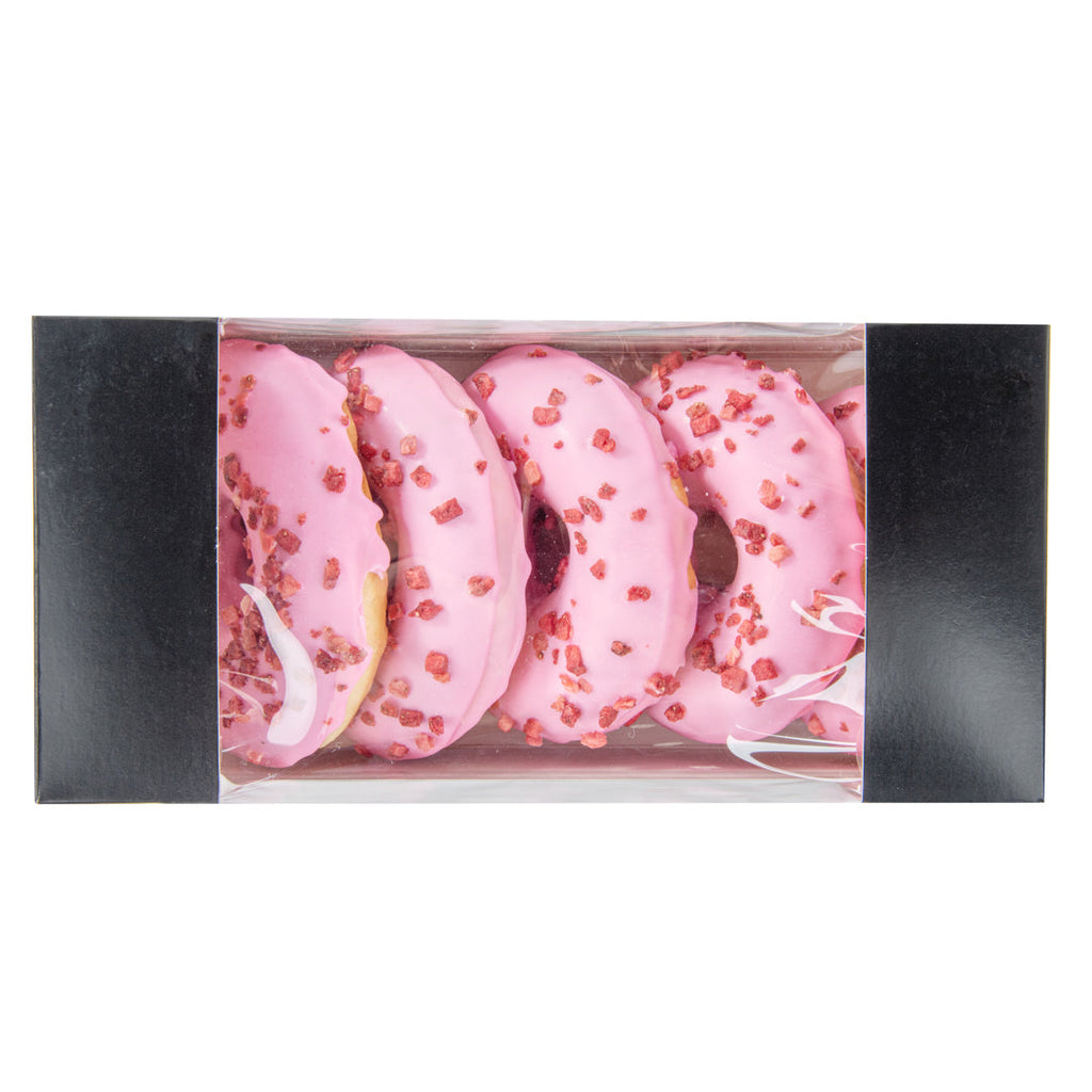 Pastry Tek Black Paper Pastry / Cake Box - with Window - 9 3/4" x 4 3/4" x 4" - 100 count box