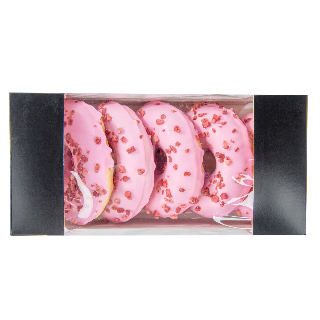 Pastry Tek Black Paper Pastry / Cake Box - with Window - 9 3/4" x 4 3/4" x 4" - 100 count box