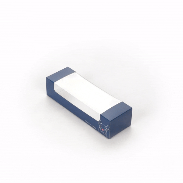 Pastry Tek Frenchie Paper Pastry / Cake Box - with Window - 9 3/4" x 3 1/4" x 2 1/4" - 100 count box