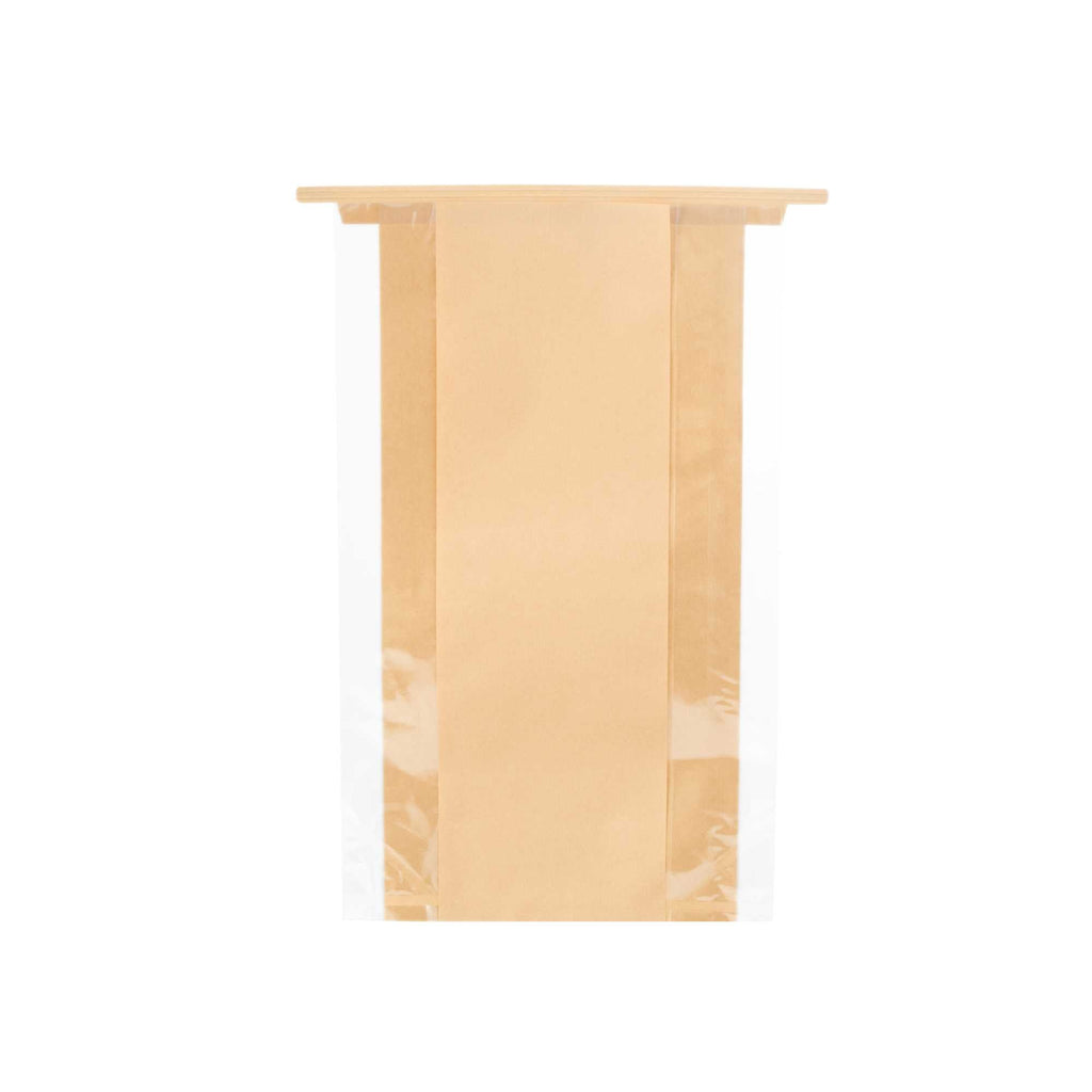 Bag Tek Kraft Paper Bakery Tin Tie Bag - 8 1/4" x 4" x 13 3/4" - 100 count box