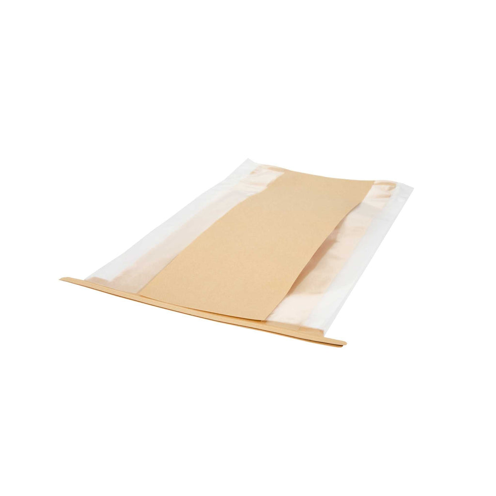 Bag Tek Kraft Paper Bakery Tin Tie Bag - 8 1/4" x 4" x 13 3/4" - 100 count box
