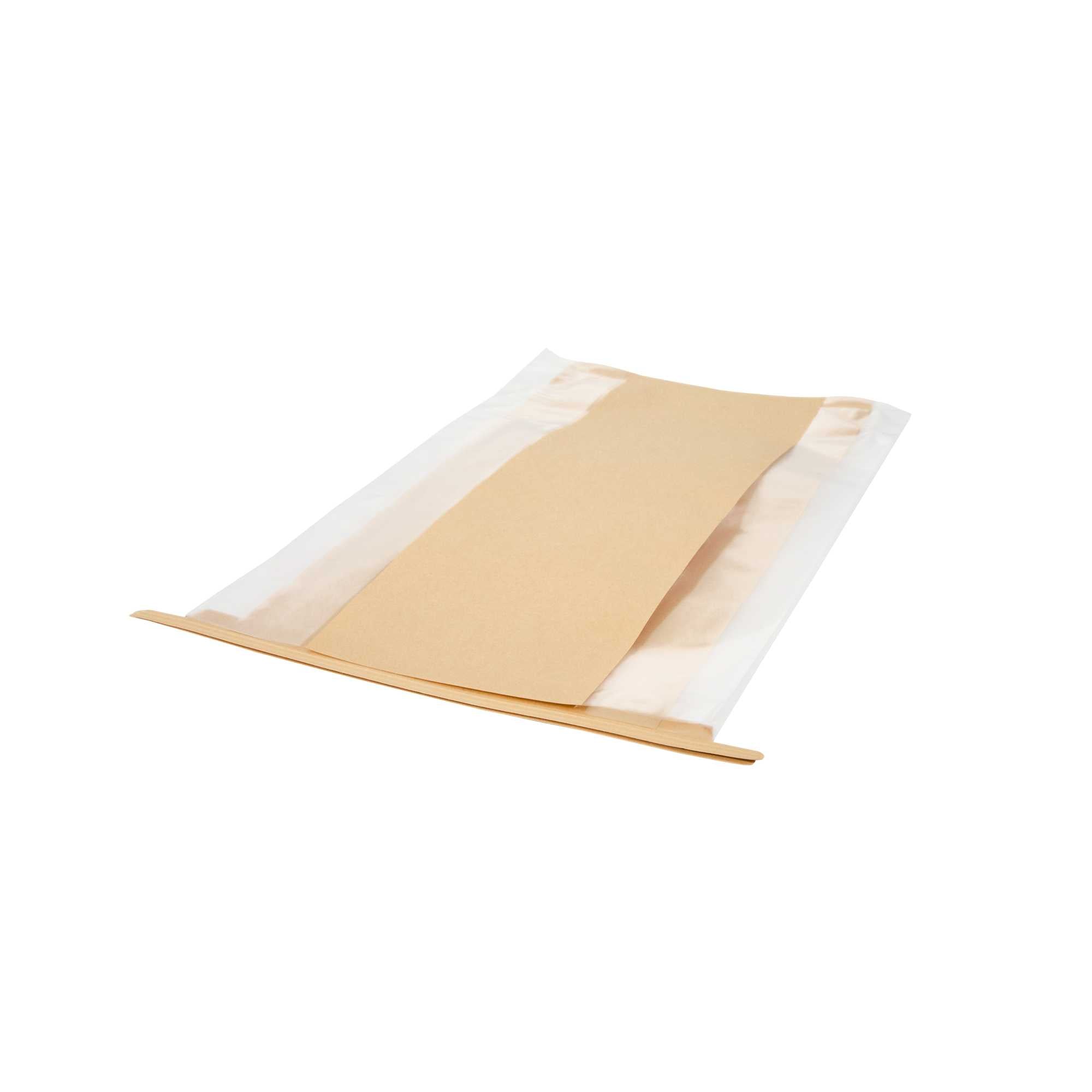 Bag Tek Kraft Paper Bakery Tin Tie Bag - 8 1/4" x 4" x 13 3/4" - 100 count box