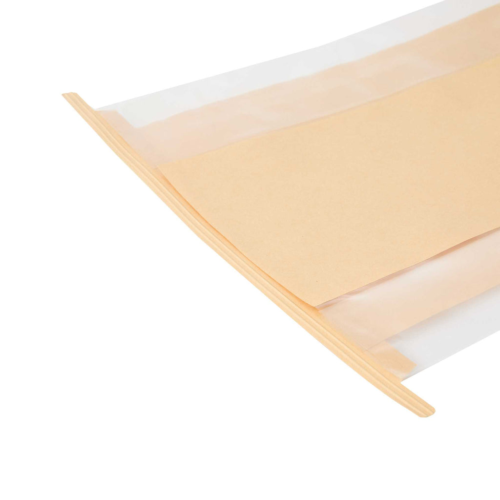 Bag Tek Kraft Paper Bakery Tin Tie Bag - 8 1/4" x 4" x 13 3/4" - 100 count box