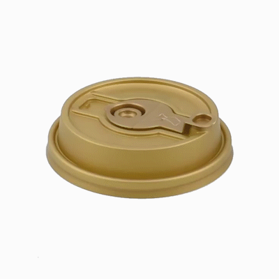 Restpresso Gold Plastic 2-in-1 Straw or Sippy Coffee Cup Lid - with Detachable Double Plug, Fits 8, 12, 16 and 20 oz - 25 count box