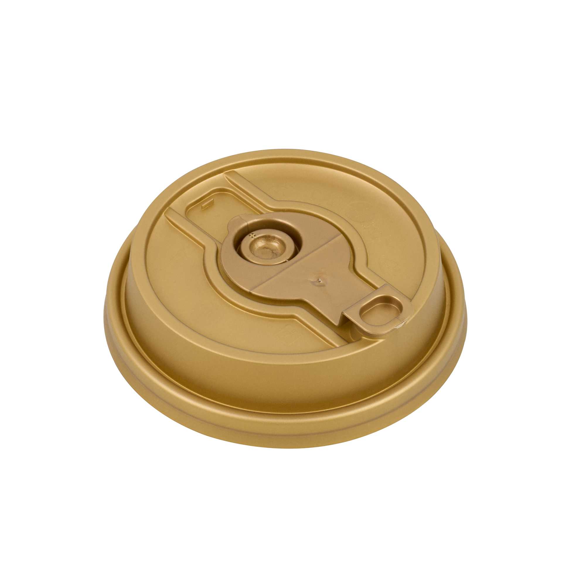 Restpresso Gold Plastic 2-in-1 Straw or Sippy Coffee Cup Lid - with Detachable Double Plug, Fits 8, 12, 16 and 20 oz - 25 count box