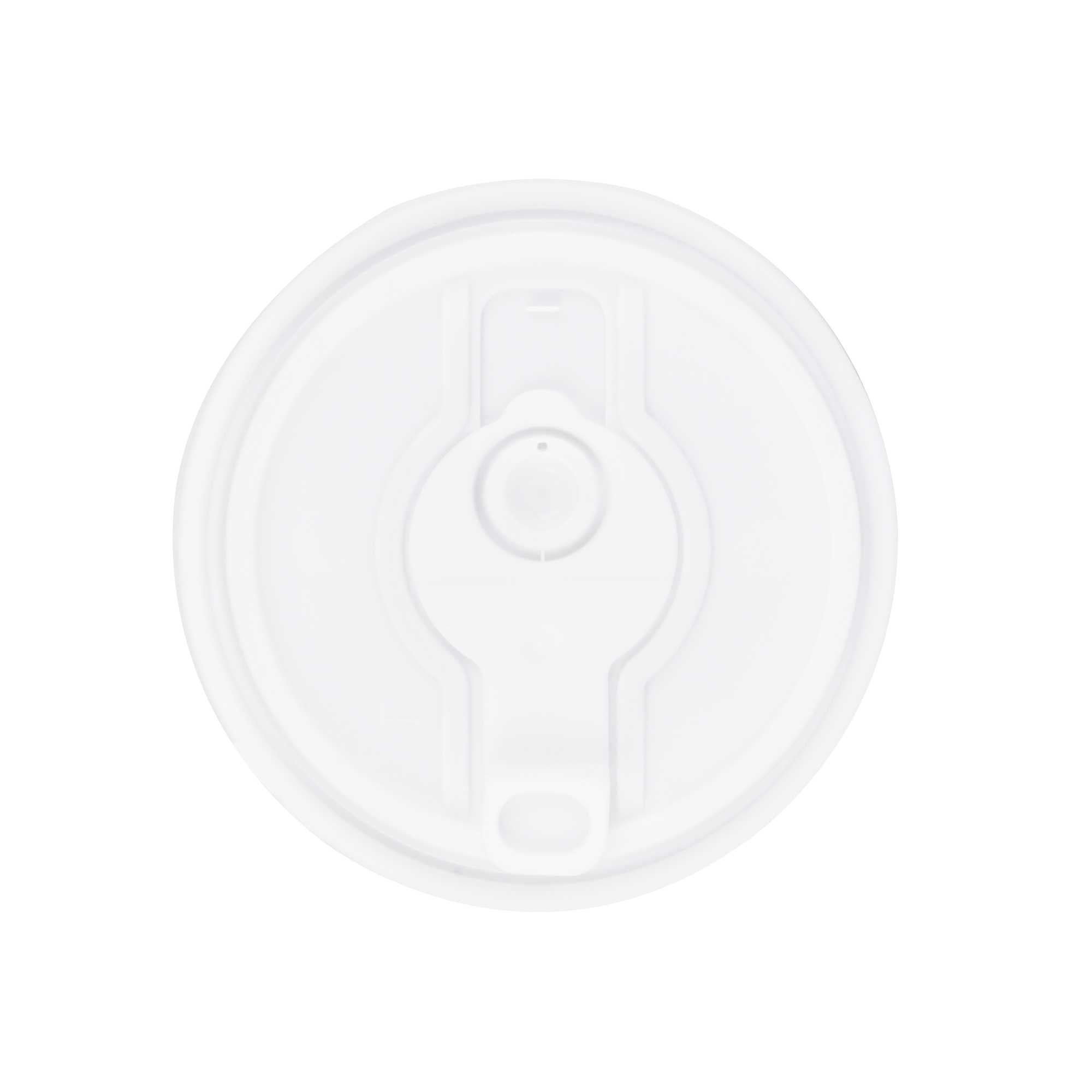 Restpresso White Plastic 2-in-1 Straw or Sippy Coffee Cup Lid - with Detachable Double Plug, Fits 8, 12, 16 and 20 oz - 25 count box