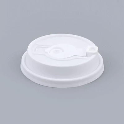 Restpresso White Plastic 2-in-1 Straw or Sippy Coffee Cup Lid - with Detachable Double Plug, Fits 8, 12, 16 and 20 oz - 500 count box