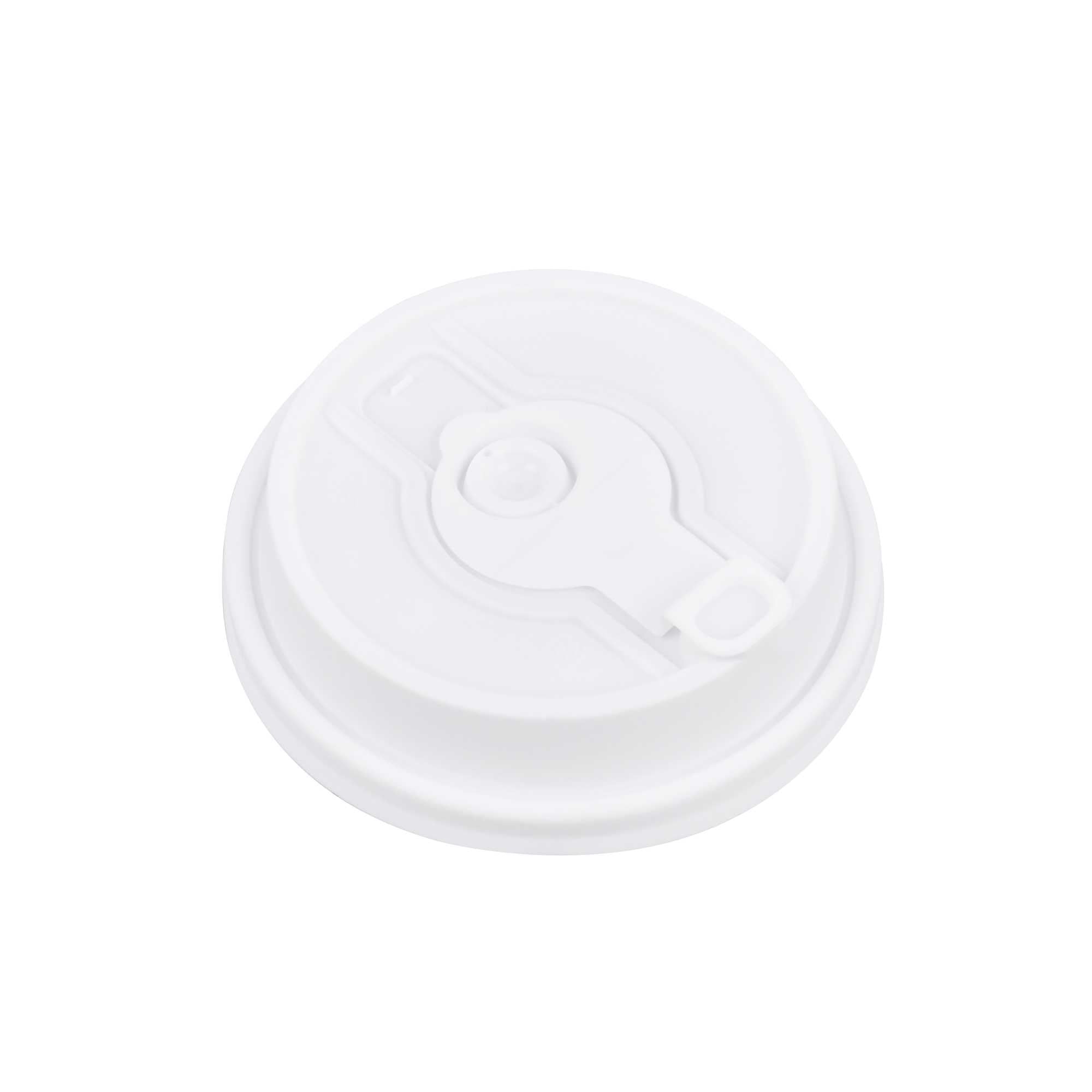 Restpresso White Plastic 2-in-1 Straw or Sippy Coffee Cup Lid - with Detachable Double Plug, Fits 8, 12, 16 and 20 oz - 500 count box