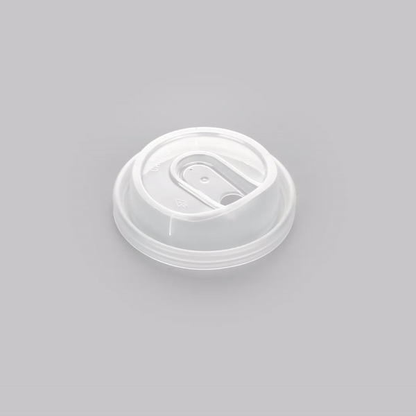 Restpresso Clear Plastic Coffee Cup Lid - with Detachable Plug, Fits 8, 12, 16 and 20 oz - 25 count box