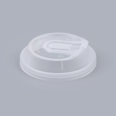 Restpresso Clear Plastic Coffee Cup Lid - with Detachable Plug, Fits 8, 12, 16 and 20 oz - 500 count box