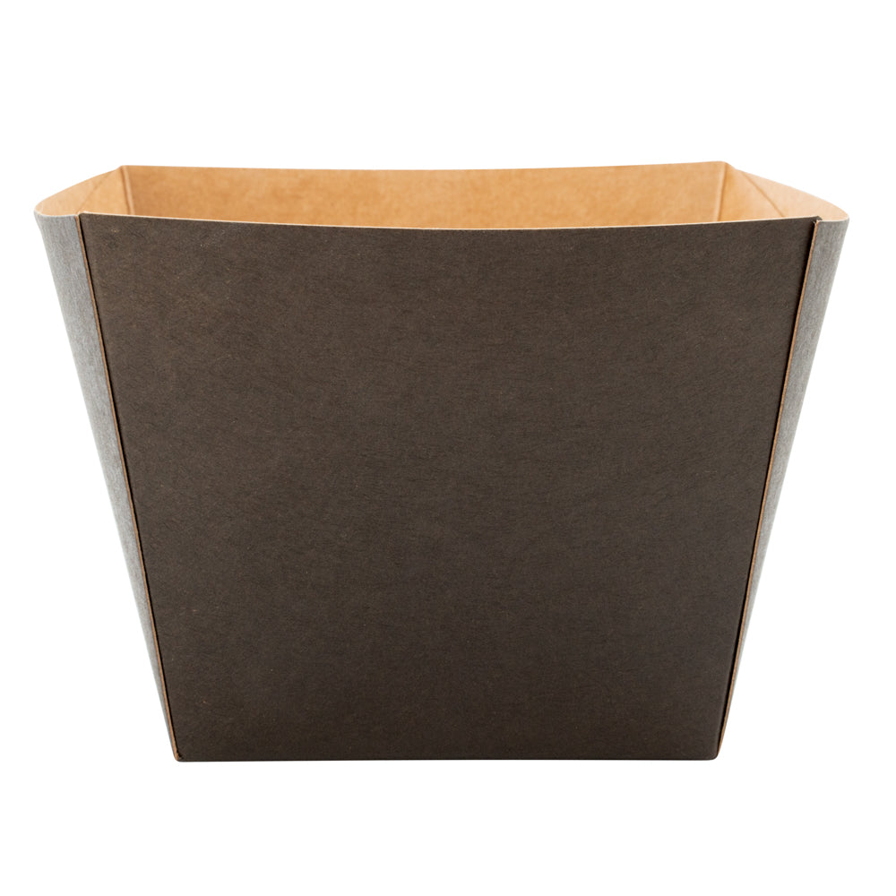 Bio Tek Square Black Paper Snack Box - 4 1/4" x 4 1/4" x 3 1/4" - 200 count box